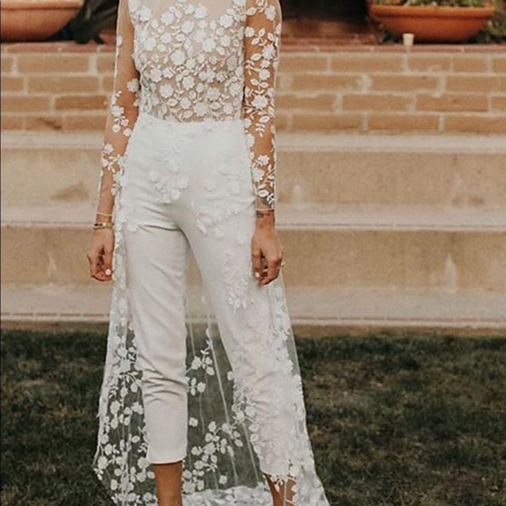 Wedding Bridal Jump Suit Wedding Dress